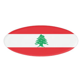 Libanonflagge Namenschild
