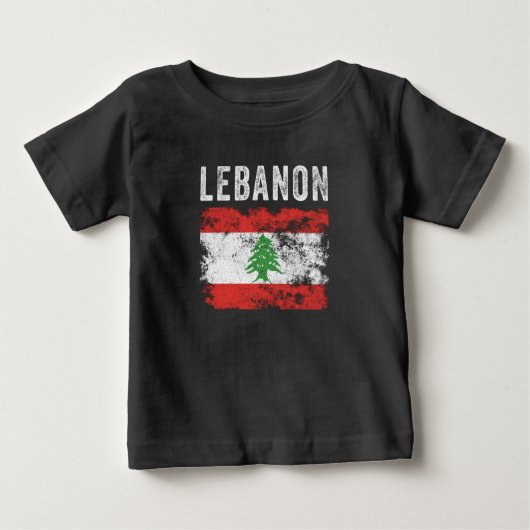 Libanonflagge Not leidend - libanesische Flagge Baby T-shirt (Vorderseite)
