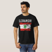 Libanonflagge Not leidend - libanesische Flagge T-Shirt (Vorne ganz)