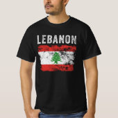 Libanonflagge Not leidend - libanesische Flagge T-Shirt (Vorderseite)