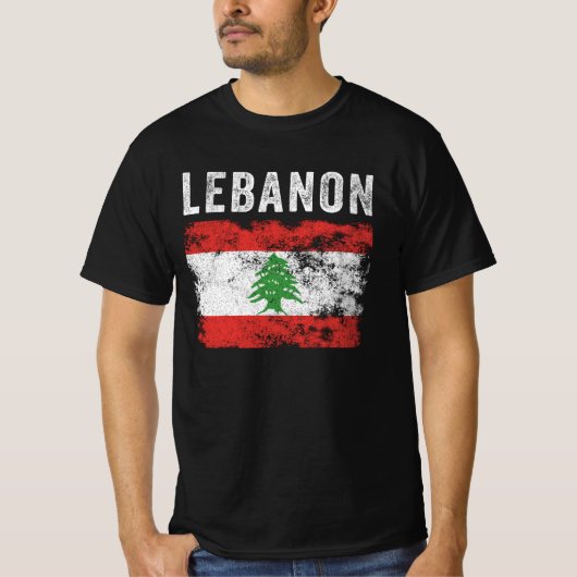 Libanonflagge Not leidend - libanesische Flagge T-Shirt (Vorderseite)
