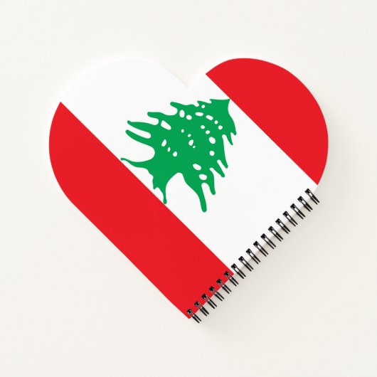 Libanonflagge Notizblock (Rückseite)
