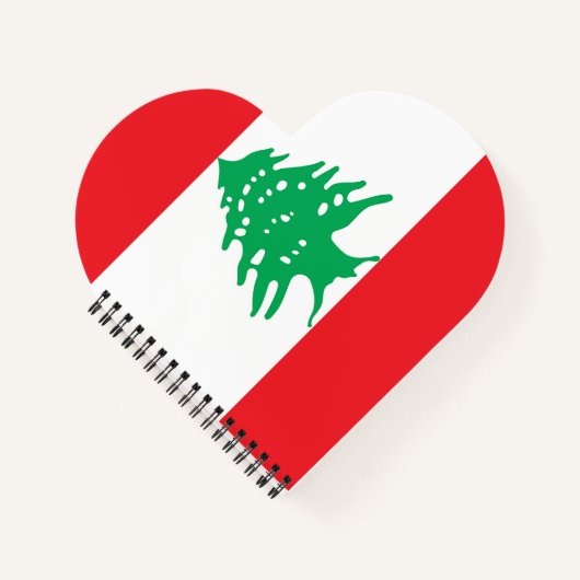 Libanonflagge Notizblock (Vorderseite)