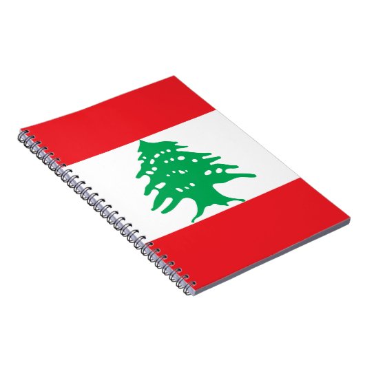Libanonflagge Notizblock (Rechte Seite)