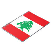Libanonflagge Notizblock (Linke Seite)
