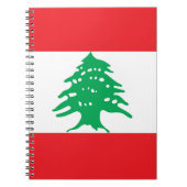 Libanonflagge Notizblock (Vorderseite)