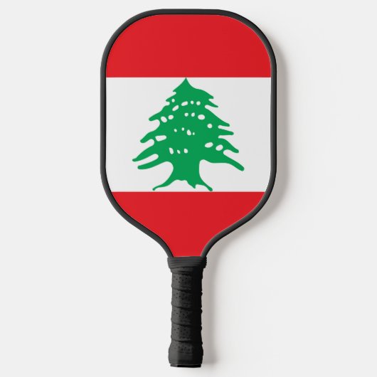 Libanonflagge Pickleball Schläger (Rückseite)
