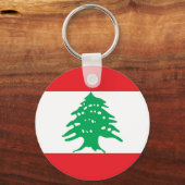 Libanonflagge Schlüsselanhänger (Vorderseite)