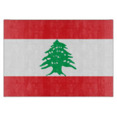Libanonflagge Schneidebrett (Vorderseite)