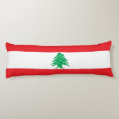 Libanonflagge Seitenschläferkissen (Rückseite)