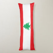 Libanonflagge Seitenschläferkissen (Rückseite (Vertikal))