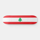 Libanonflagge Skateboard (Horizontal)