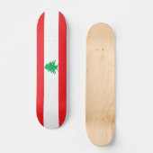 Libanonflagge Skateboard (Vorderseite)