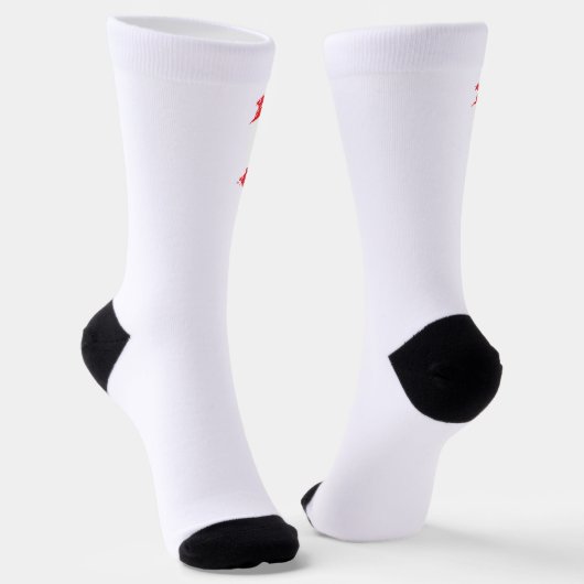 Libanonflagge Socken (Gewinkelt)