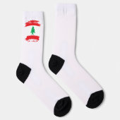 Libanonflagge Socken (Rechts)
