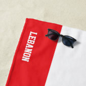 Libanonflagge Splendid Patriotic Strandtuch (Beispiel)