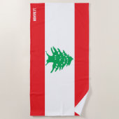 Libanonflagge Splendid Patriotic Strandtuch (Vorderseite)