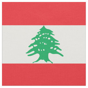 Libanonflagge Stoff