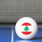 Libanonflagge Tischtennisball (Netto)