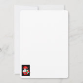 Libanonflagge und -karte im Gesicht eines Mädchens Einladung (Rückseite)