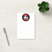 Libanonflagge und -karte im Gesicht eines Mädchens Post-it Klebezettel (Büro)