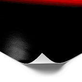 Libanonflagge und -karte im Gesicht eines Mädchens Poster (Ecke)