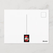 Libanonflagge und -karte im Gesicht eines Mädchens Postkarte (Rückseite)