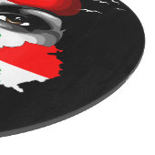 Libanonflagge und -karte im Gesicht eines Mädchens Schneidebrett (Ecke)