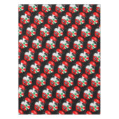 Libanonflagge und -karte im Gesicht eines Mädchens Tischdecke (Vorderseite)