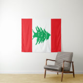 Libanonflagge Wandteppich (Beispiel (Horizontal))