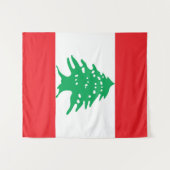 Libanonflagge Wandteppich (Vorderseite (Horizontal))