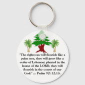 Libanonischer Psalm-92-Schlüsselanhänger Schlüsselanhänger (Rückseite)