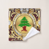 Libanonzeder Badhandtuch Set (Waschlappen)