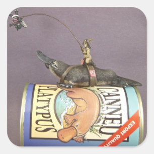 libby auf einem platypus auf einem Aufkleber