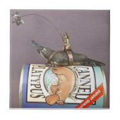 Libby auf einem platypus auf einer Fliese (Vorderseite)