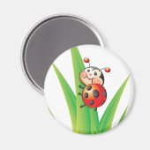 Libby das Ladybug Magnet (Vorderseite/Rückseite)