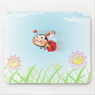 Libby der Marienkäfer, der Mousepad fliegt