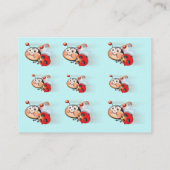 Libby die Marienkäfer-Spiel-Datums-Karte Telefonnummerkarte (Rückseite)