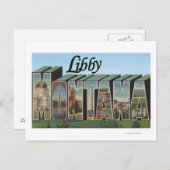 Libby, MontanaLarge Letter ScenesLibby, MT Postkarte (Vorne/Hinten)