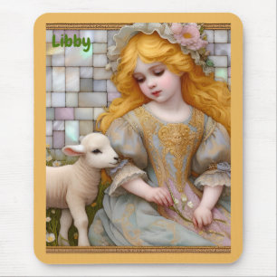 LIBBY ~ Pastel Girl Piglet ~ Mousepad