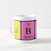 Libby Periodenname Tasse (Vorderseite Links)
