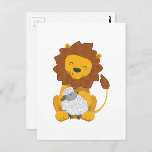 LIBE UND LAMB POSTKARTE (Vorne/Hinten)