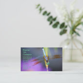 Libelle 1 - Visitenkarteschablone Visitenkarte (Stehend Vorderseite)