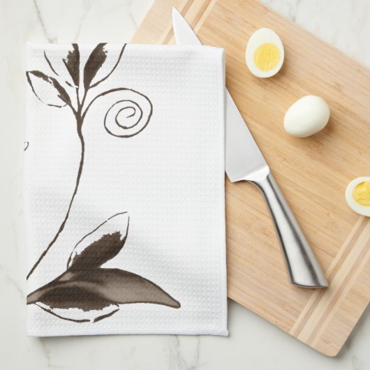 Libelle abstrakt küchentuch (Viertel Falte)