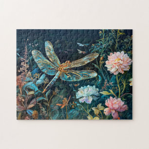 Libelle am Abend im Garten mit Peonfly und Gr Puzzle