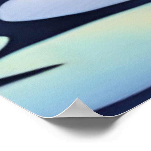 Libelle am Teich Poster (Ecke)