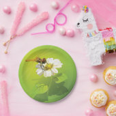 Libelle auf Blume Papier Teller (Party)