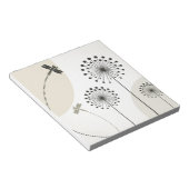 Libelle auf einer Blume Notizblock (angewinkelt)