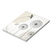 Libelle auf einer Blume Notizblock (Rotiert)