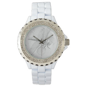 Libelle auf Gänseblümchen Armbanduhr